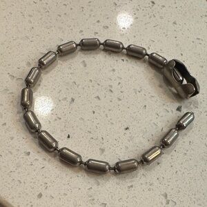Silver Beaded Bracelet